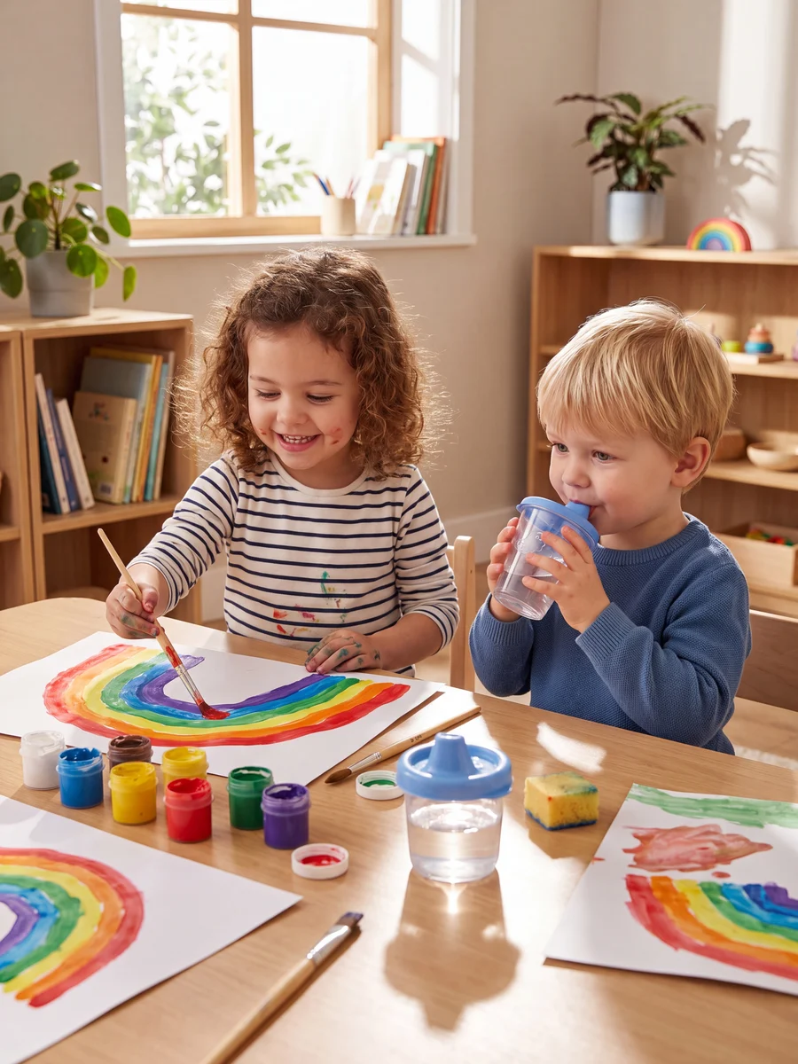 Conjunto de materiais escolares e recursos pedagógicos